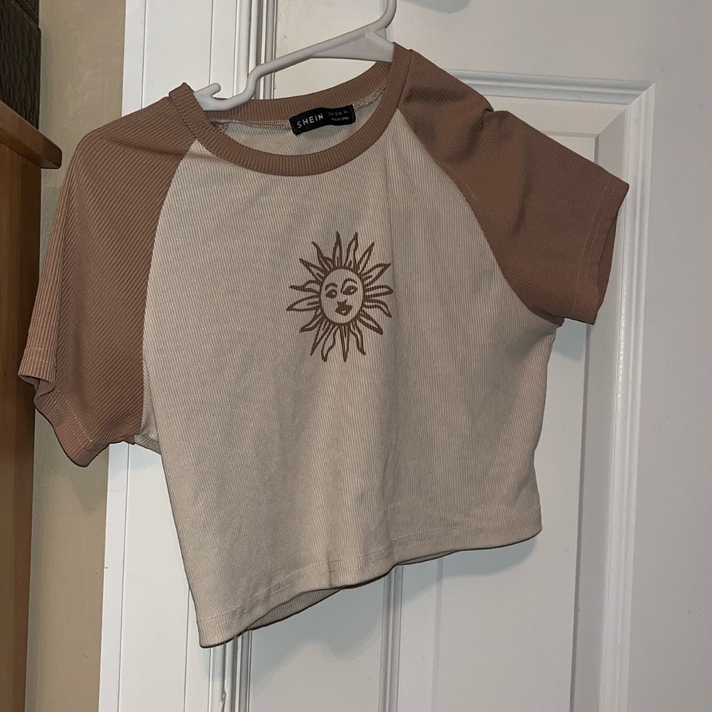 sun crop top, cotton